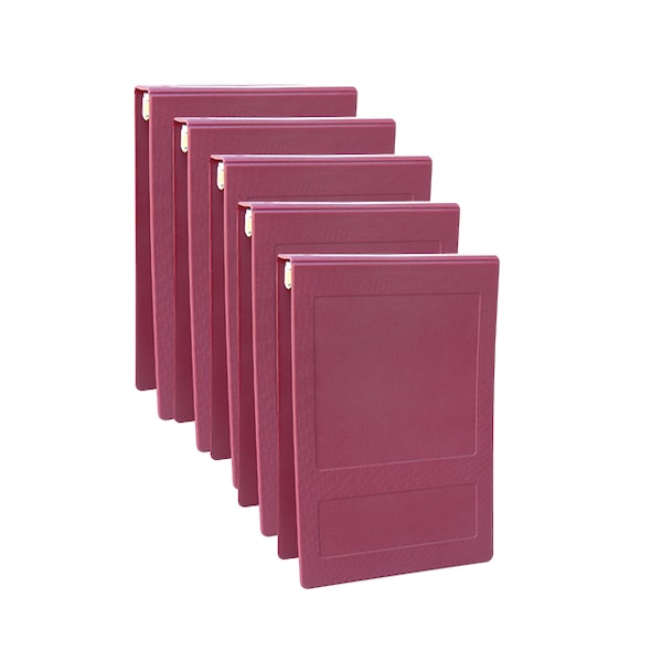 1 Inch Top Open 3 Ring Binder In Burgundy, PK5